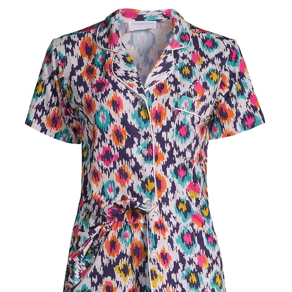 NWT Leopard Ikat Pajama Top Size Medium - Picture 2 of 11